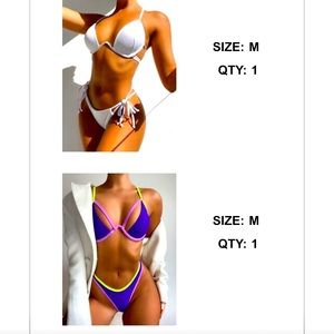 2 New and unworn she-in bikinis